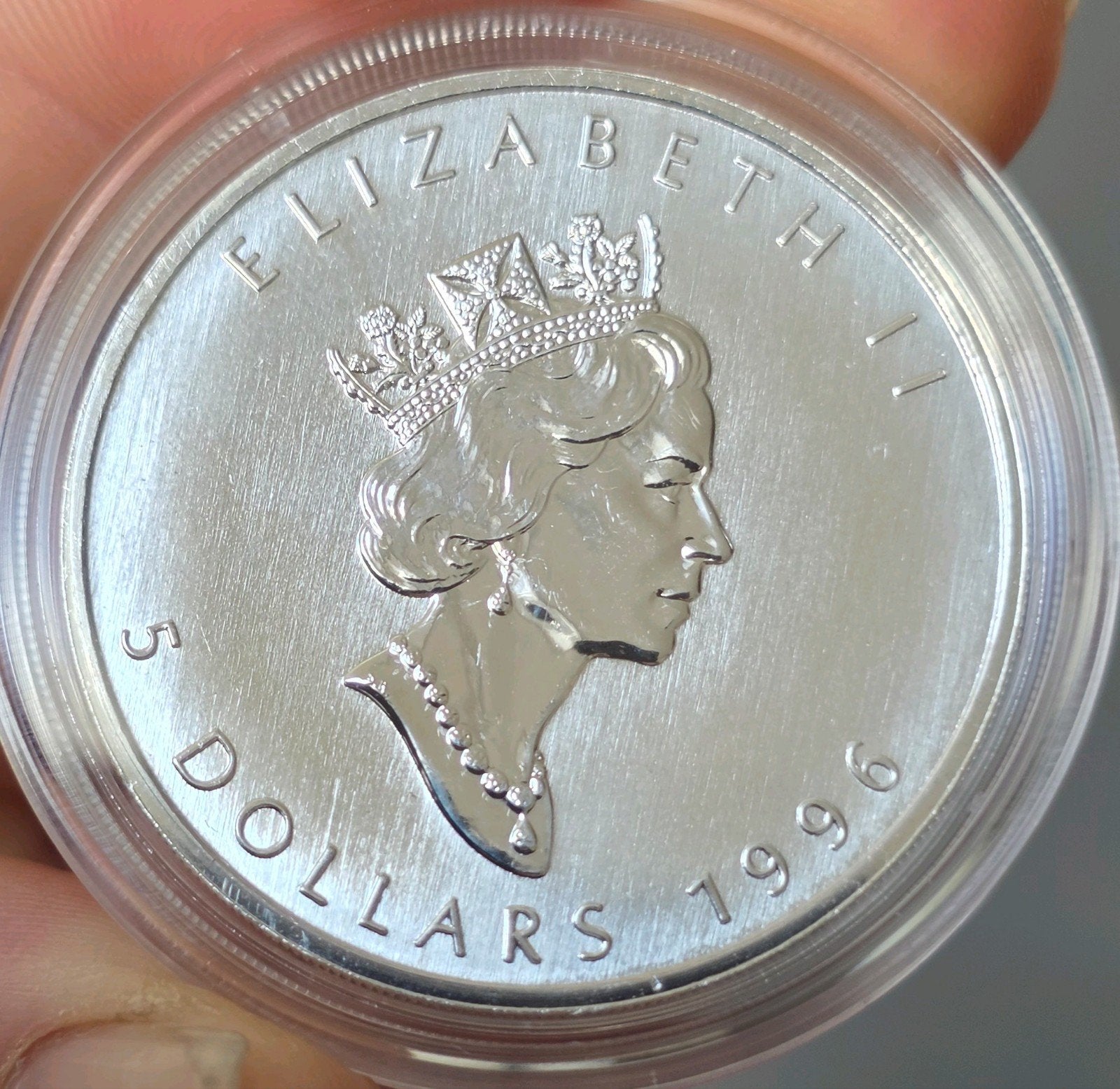 1oz maple leaf 1996 Canada, Verzenden, Zilver