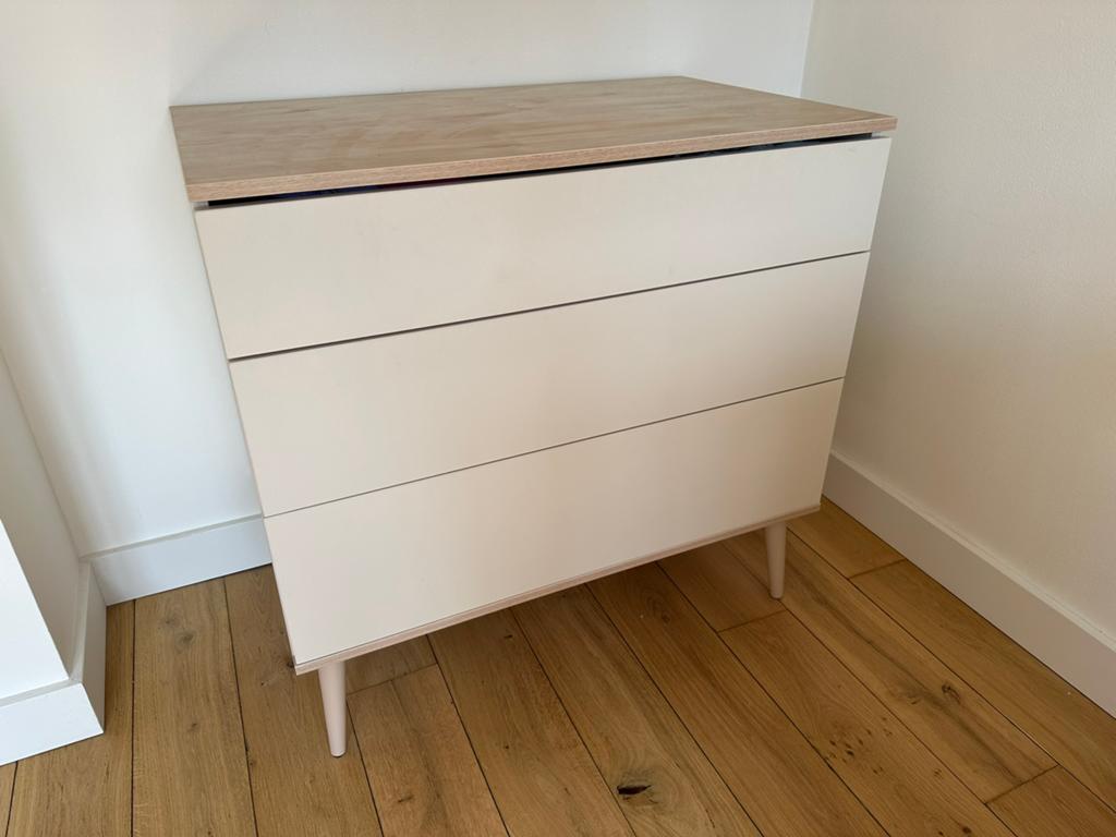 Quax Flow Clay - Commode/Ledikant (+matras met aersosleep), Ophalen, Gebruikt, Ledikant