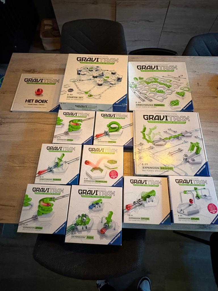 Grote GraviTrax set: Starter-set + 10 uitbreidingen + boek, Ophalen of Verzenden, Zo goed als nieuw, Overige merken