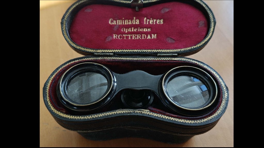 Toneelkijker van Caminada Frères opticiens, Ophalen of Verzenden, Gebruikt, Overige typen, Met hoes of tas
