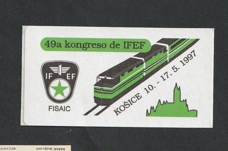 SLOWAKIJE_1997_treinen, Postzegels en Munten, Ophalen of Verzenden, Postfris, Treinen