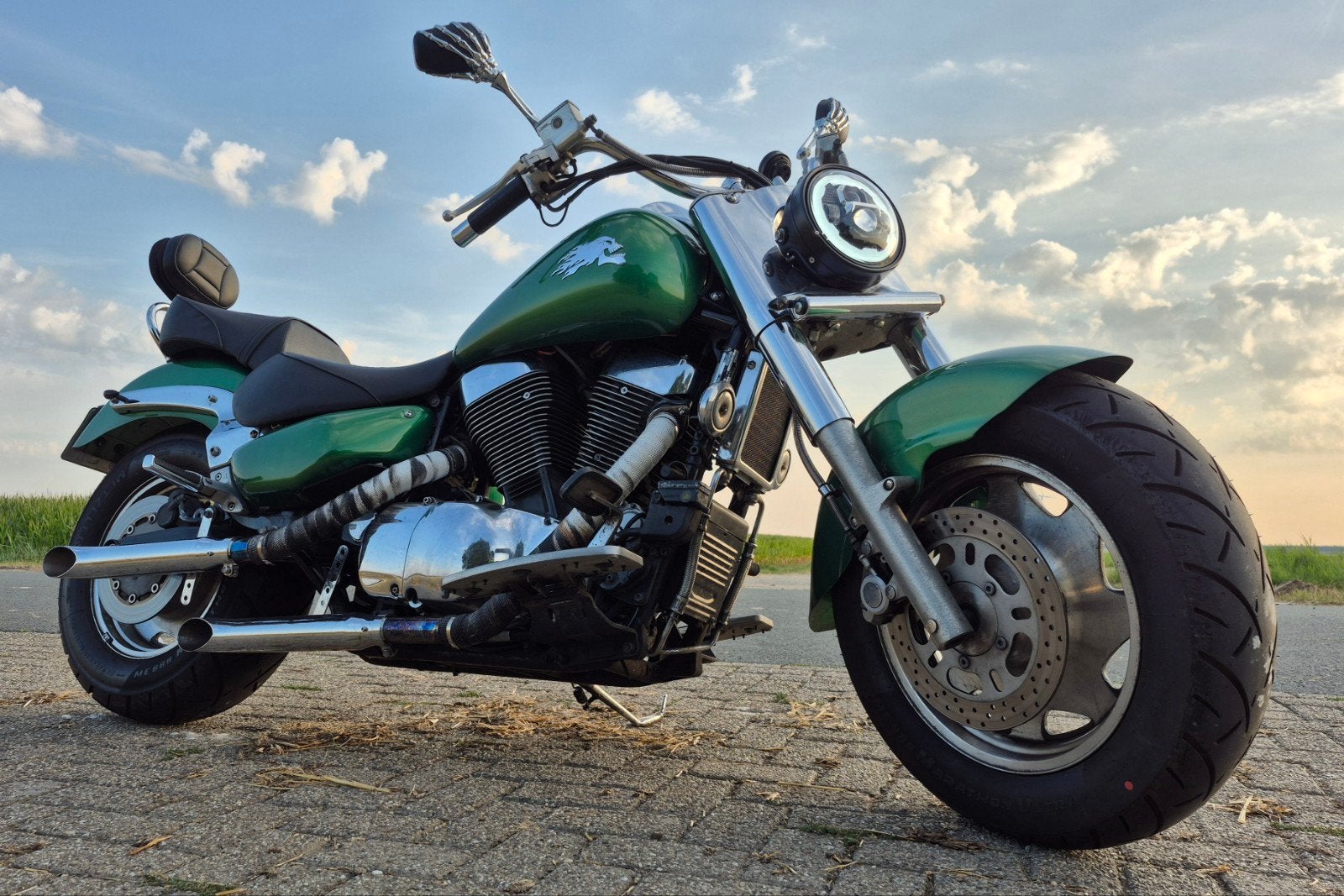 Suzuki Intruder VL1500 Custom Chopper - Groen, Motoren, Onderdelen | Suzuki, Ophalen, Gebruikt