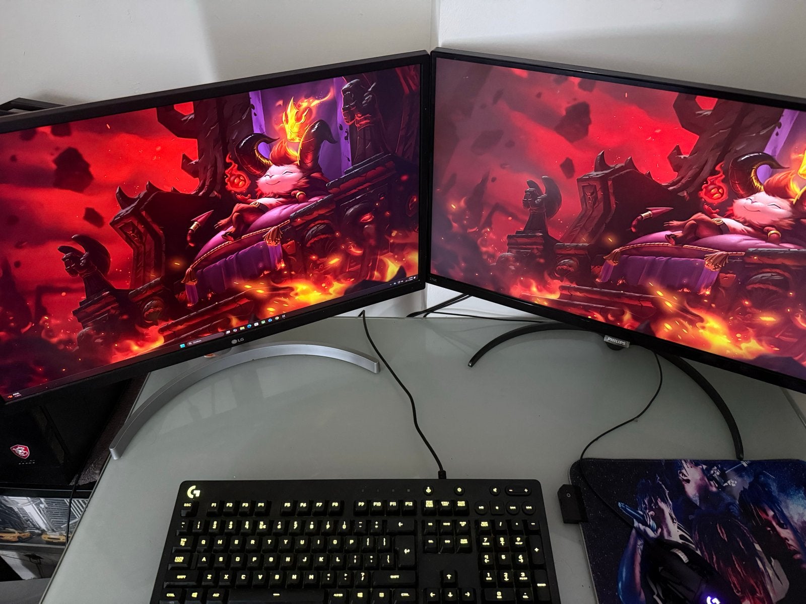 Complete PC Setup: 2 Monitoren, Toetsenbord, Muis, PC, Computers en Software, Desktop Pc's, Gebruikt, Met monitor, Gaming, Ophalen of Verzenden