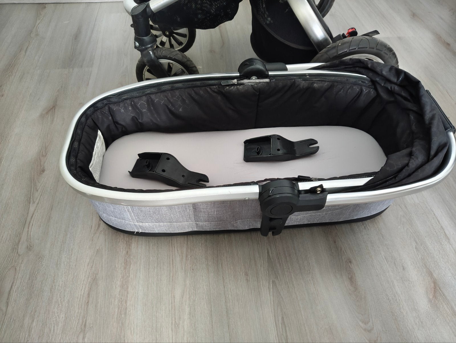 Kinderwagen met reiswieg en Maxi-Cosi adapter, Ophalen, Gebruikt, Overige merken, Met reiswieg