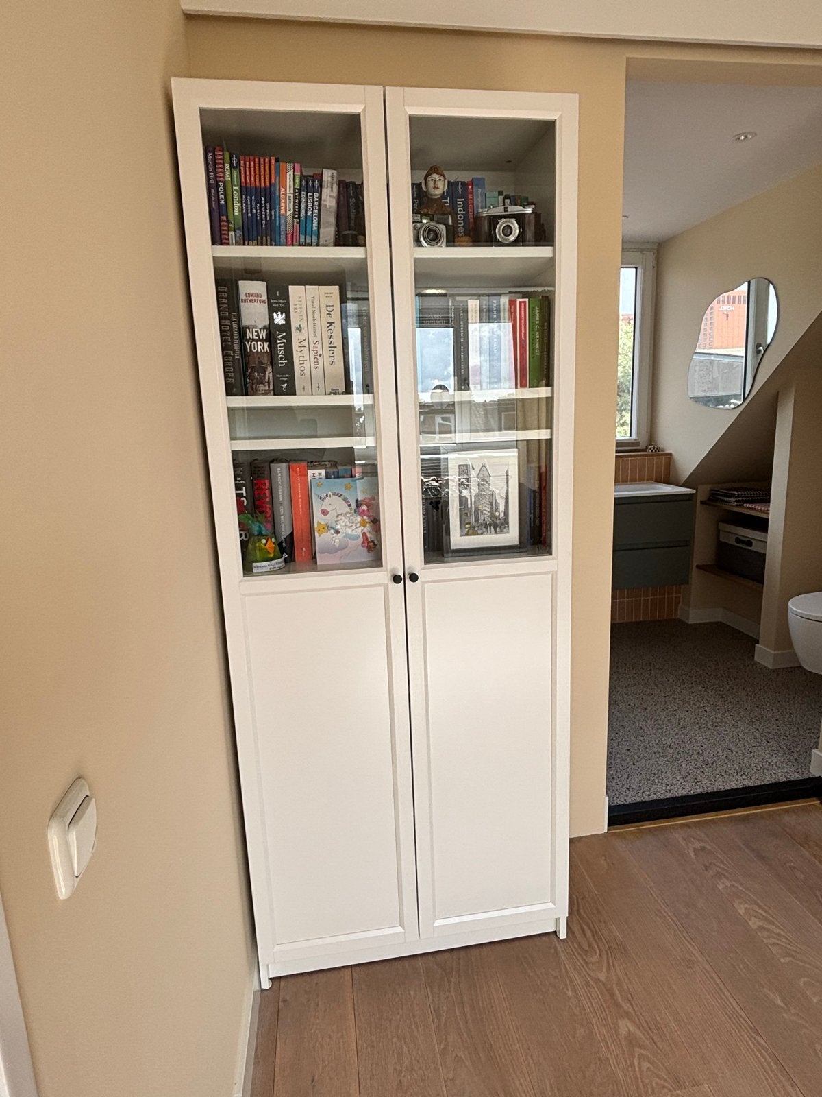 Gratis: Twee IKEA OXBERG kastdeuren wit 40x192 cm, Huis en Inrichting, Ophalen, Overige materialen, Minder dan 50 cm, Gebruikt