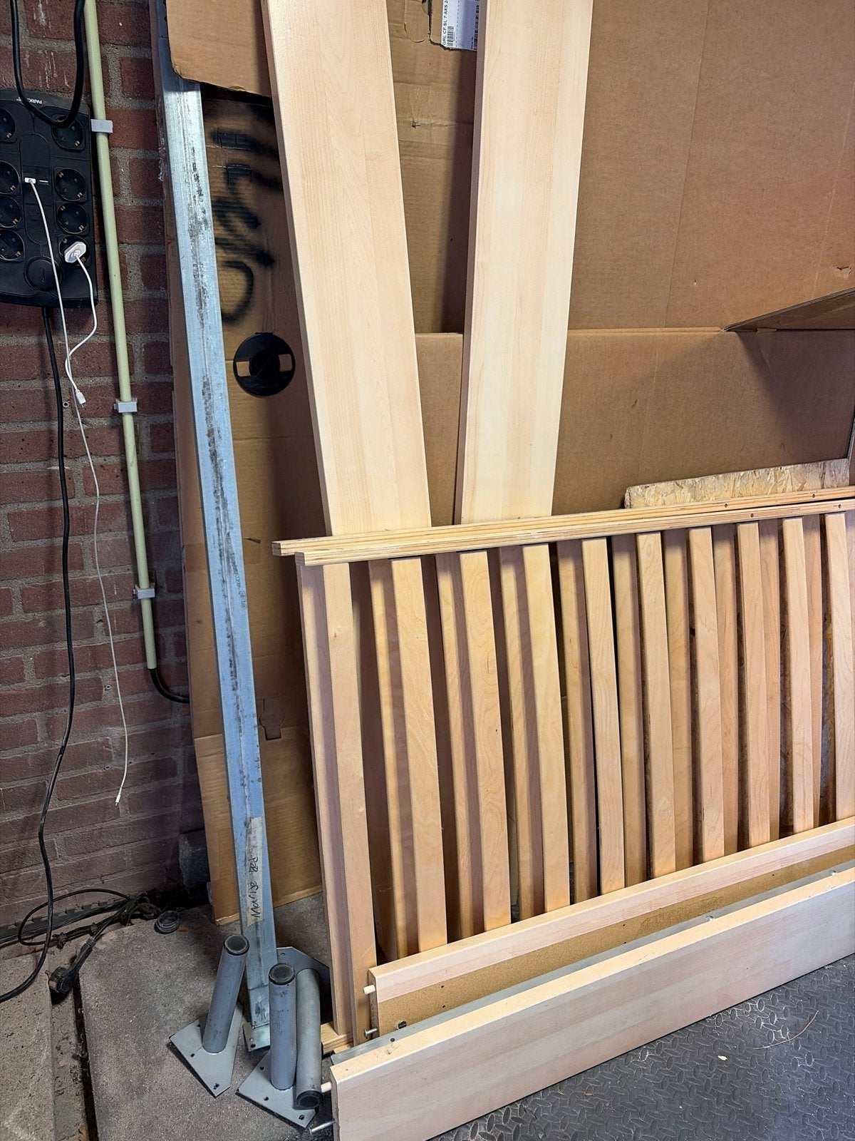 Ikea bed 160x200 met Sultan Mane lattenbodems, Ophalen, Gebruikt, Tweepersoons, 200 cm