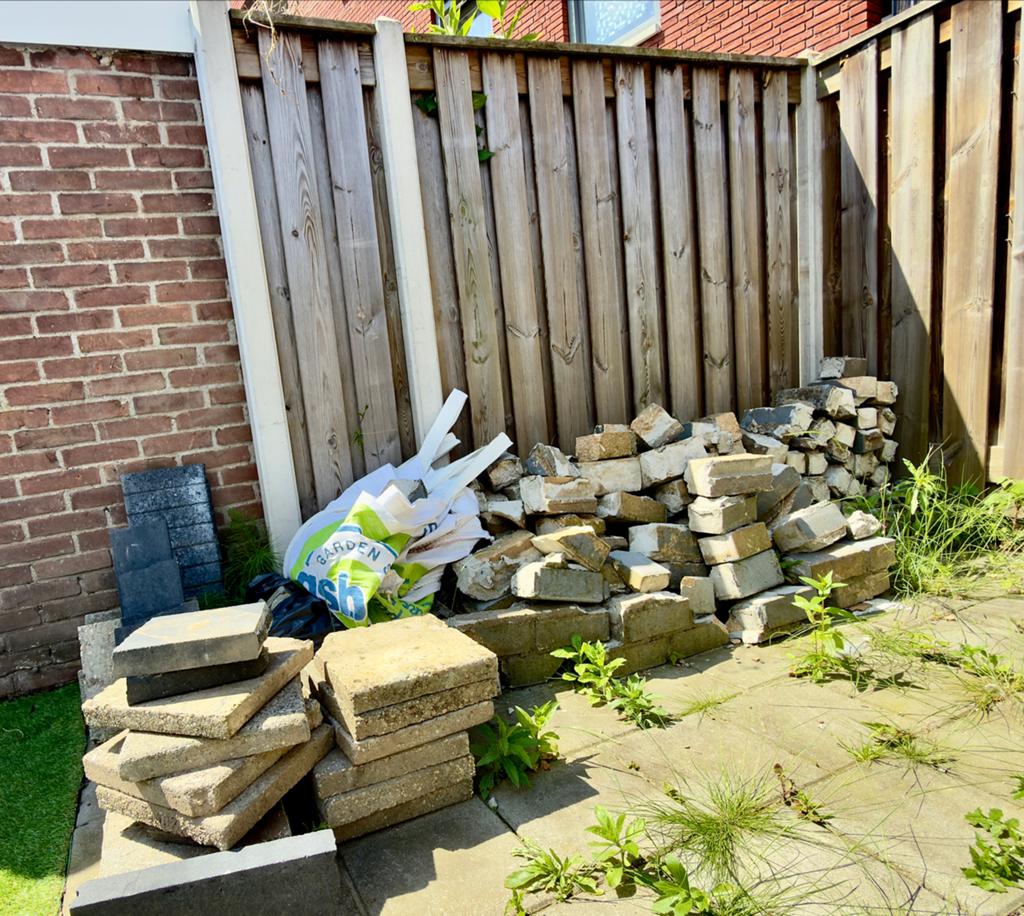 Gratis gebruikte terrastegels en klinkers + Big Bag, Ophalen, Gebruikt, Klinkers, Minder dan 5 m²