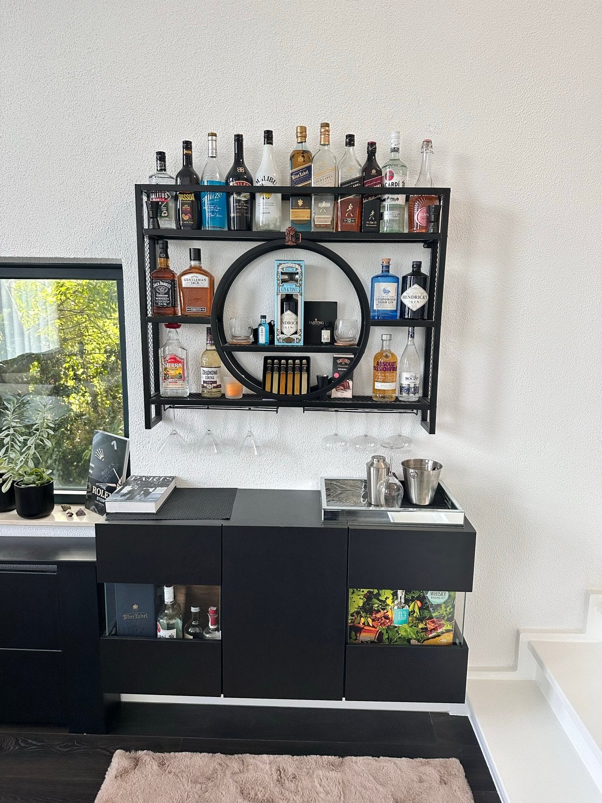 Complete bar set (meubel) - Exclusief drank, Ophalen of Verzenden, Zo goed als nieuw