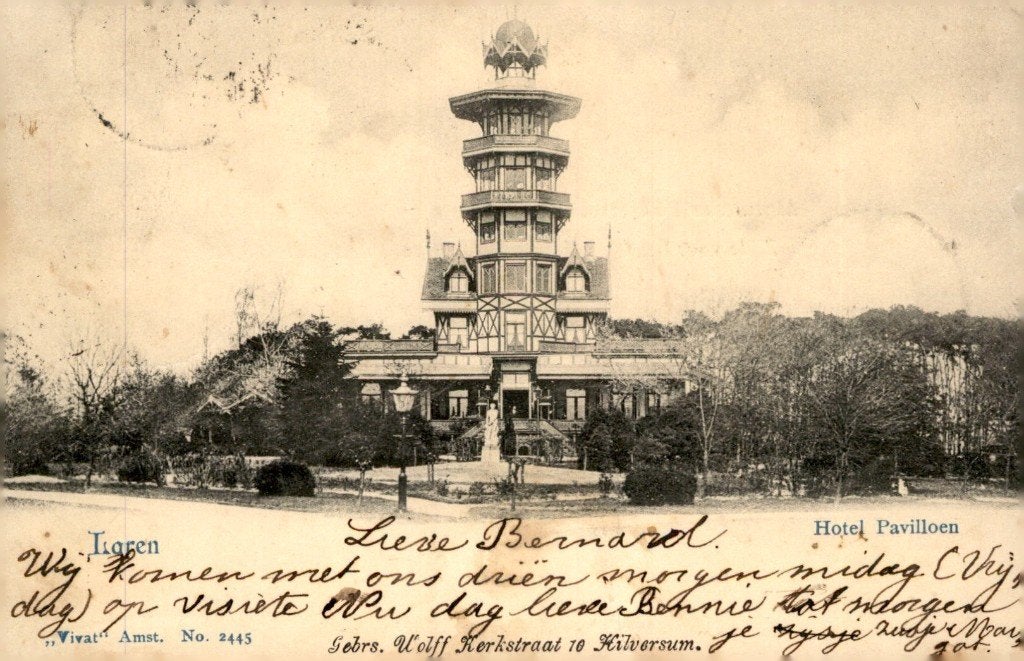 Laren NH Hotel Paviljoen Vivat no 2445 #780, Verzenden, Voor 1920, Gelopen, Noord-Holland
