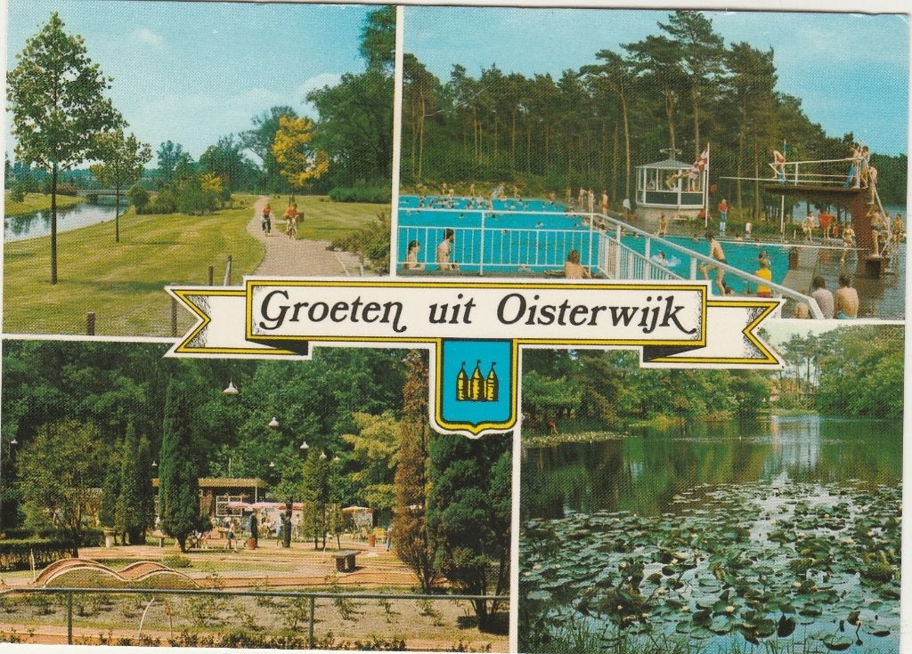 OISTERWIJK Fietspad Midget Golf Zwembad Ven Groeten, Verzenden, 1980 tot heden, Ongelopen, Noord-Brabant