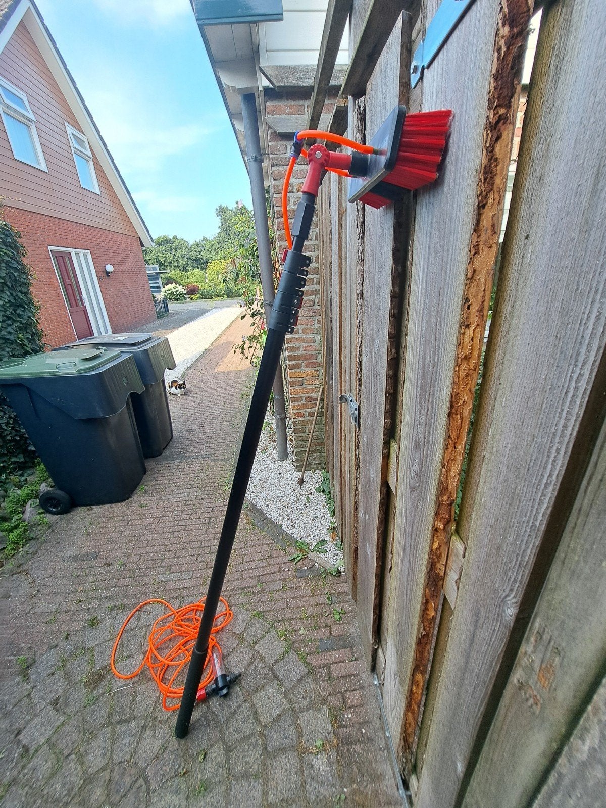 Telescopische wasborstel met wateraansluiting, Ophalen, Gebruikt, Overige typen, Overige merken