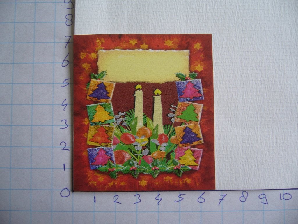 nr. 591 - uitgeknipt 3d plaatje kerst, Ophalen of Verzenden, Nieuw, Kerst, Knipvel
