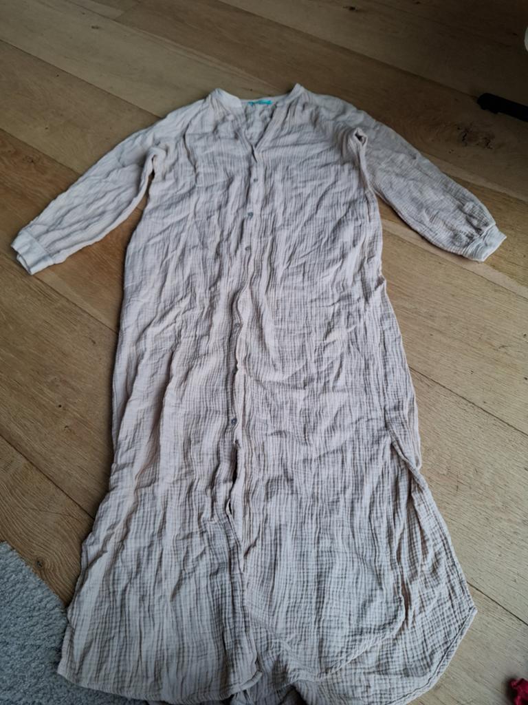 Turquoise by Daan lange blouse/jurk maat M, Maat 38/40 (M), Beige, Ophalen of Verzenden, Zo goed als nieuw