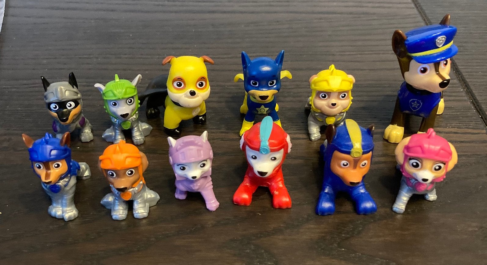 Paw Patrol poppetjes (12) 3,5-5 cm, Ophalen of Verzenden, Zo goed als nieuw