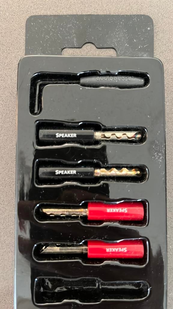 Audioquest banaan pluggen 4x, Ophalen, Zo goed als nieuw