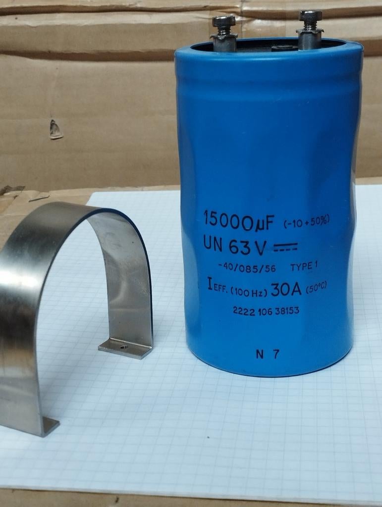 Philips 15000uf 63V beker elco, Nieuw, Ophalen of Verzenden, NA, NA