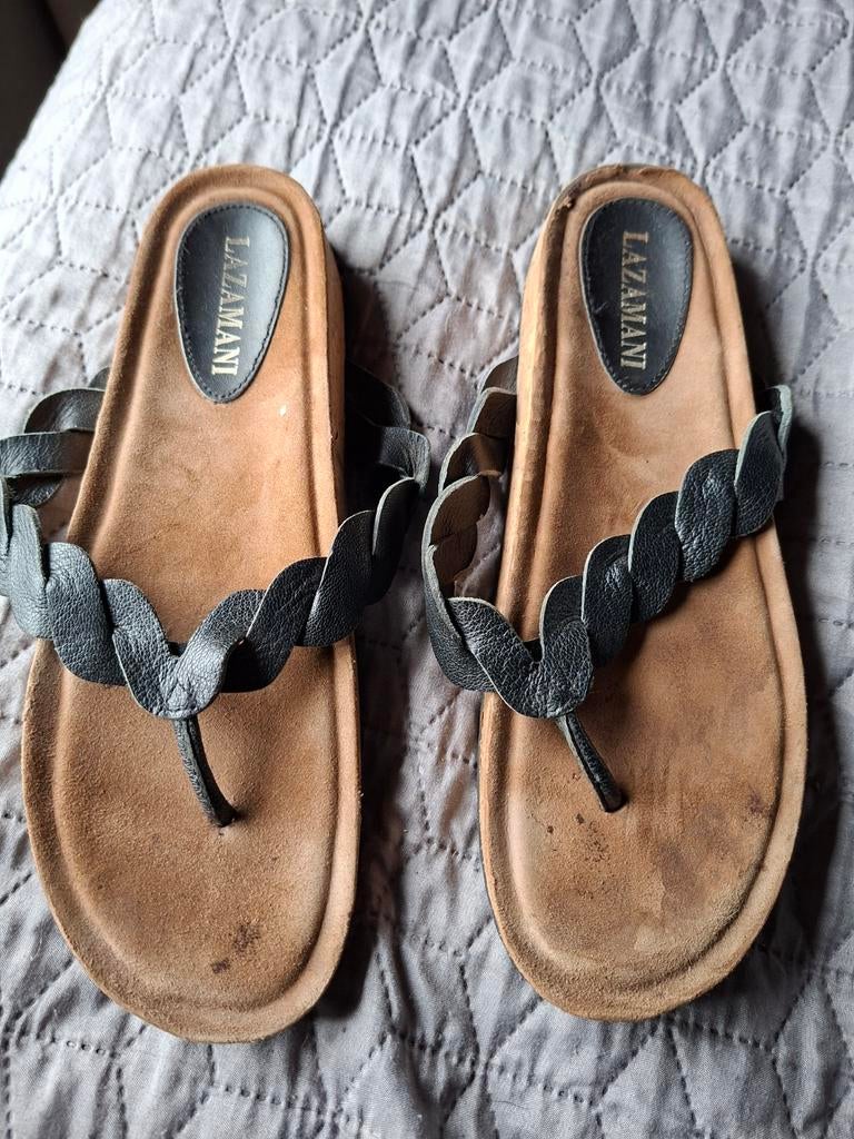 Slippers maat 42, Kleding | Dames, Schoenen, Slippers, Zwart, Lazamani, Ophalen of Verzenden