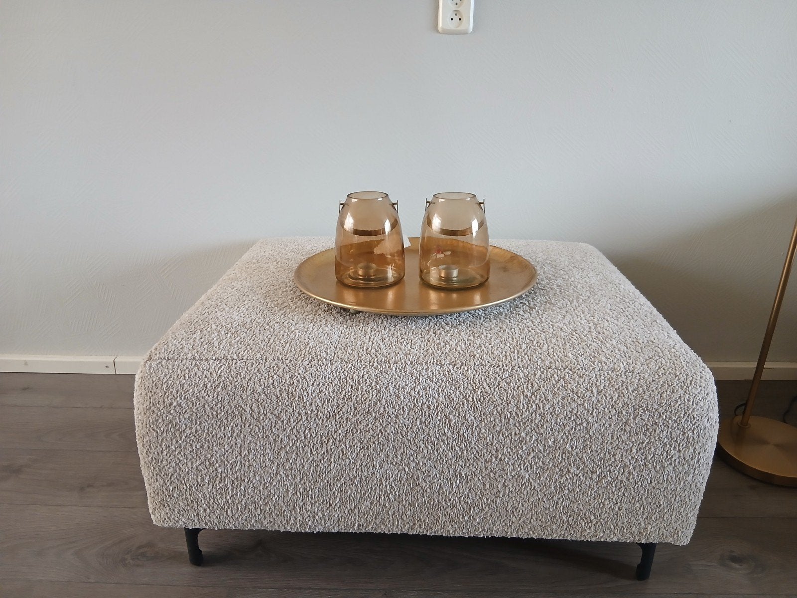 Hocker Elsa Beige 3 maanden oud, Ophalen, Zo goed als nieuw