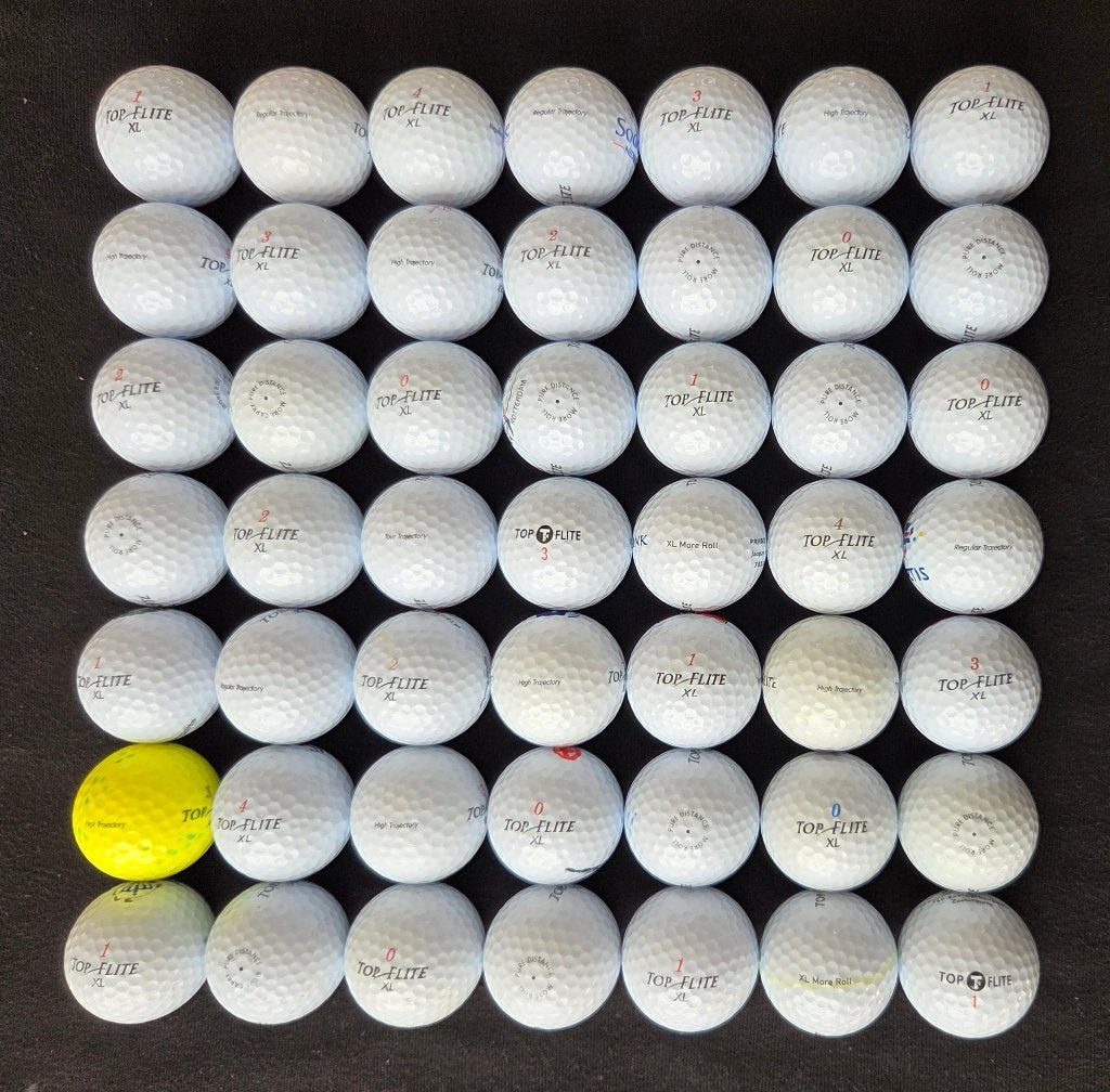 49 stuks hele mooie Top Flite XL golfballen, Ophalen of Verzenden, Zo goed als nieuw, Bal(len)