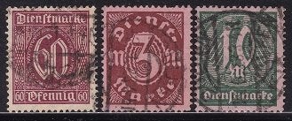 2533 - Duitse Rijk dienstzegel michel D66/D68 gestempeld, Verzenden, Duitse Keizerrijk, Gestempeld
