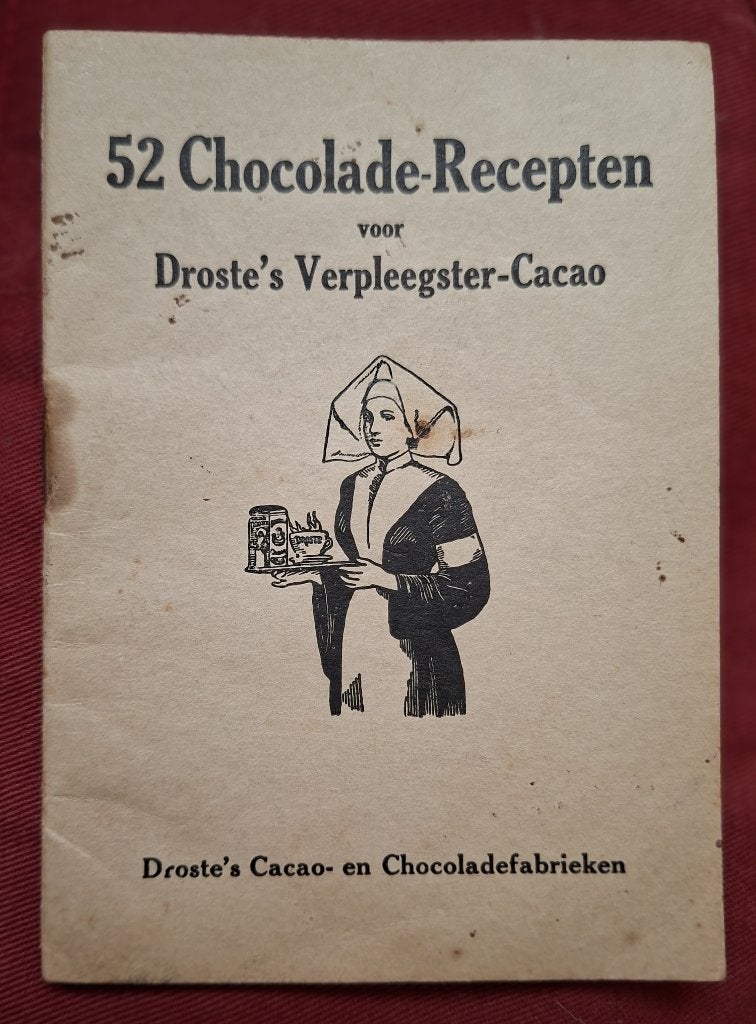 52 Chocolade-Recepten voor Droste's Verpleegster-Cacao, Verzamelen, Ophalen of Verzenden, Gebruikt, Overige, Droste