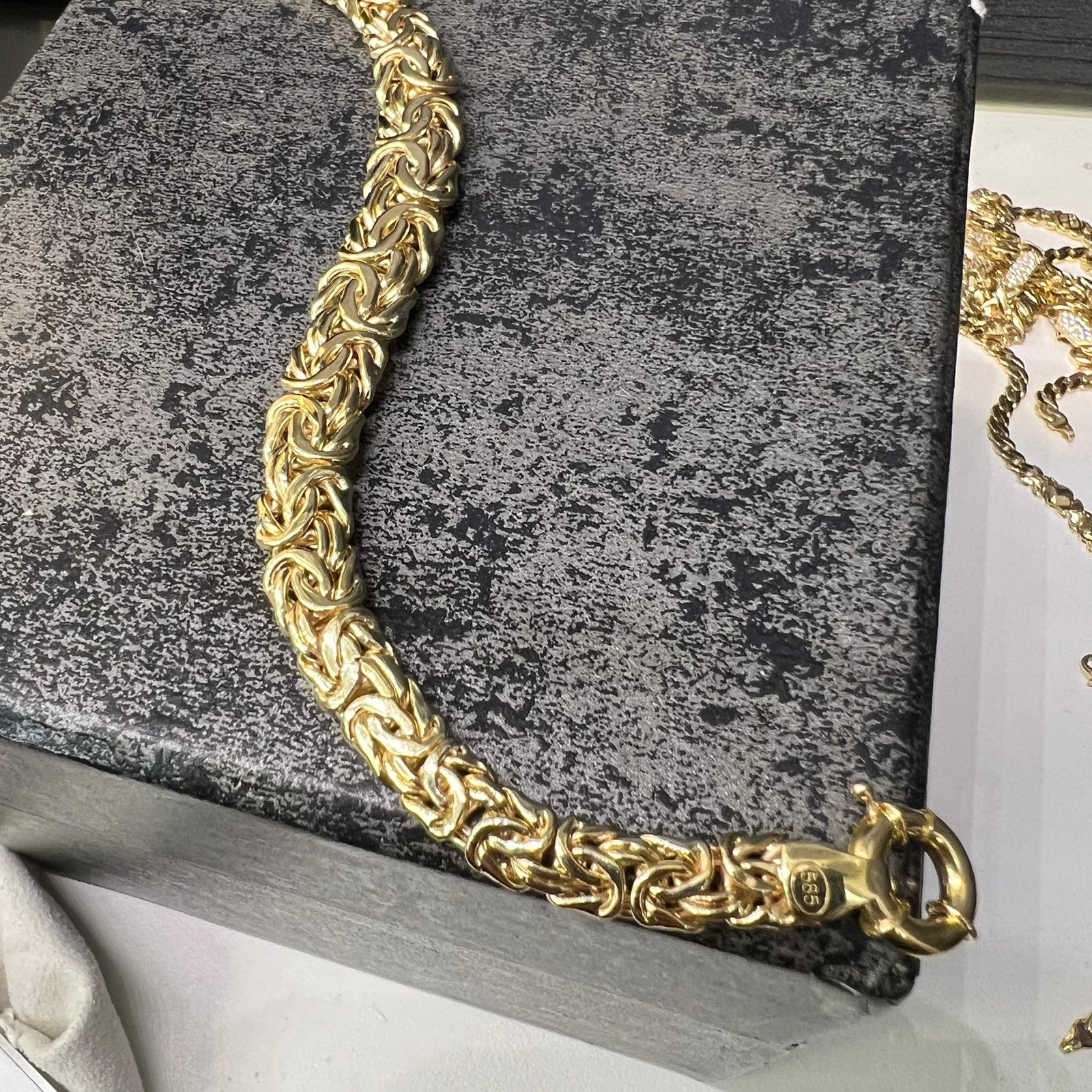 14 karaat gouden armband prachtig model, Ophalen of Verzenden, Zo goed als nieuw, Goud