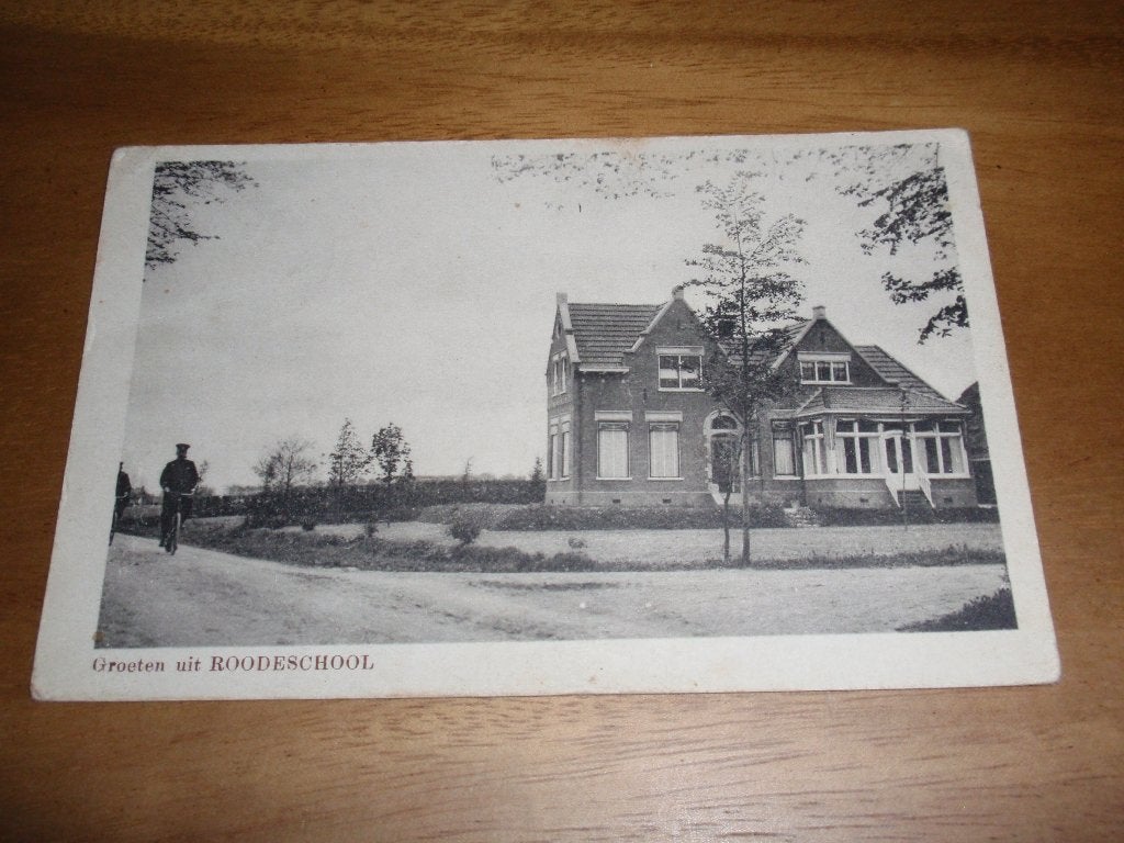 Roodeschool Fietser Uitg vd Berg, Verzenden, Voor 1920, Gelopen, Groningen