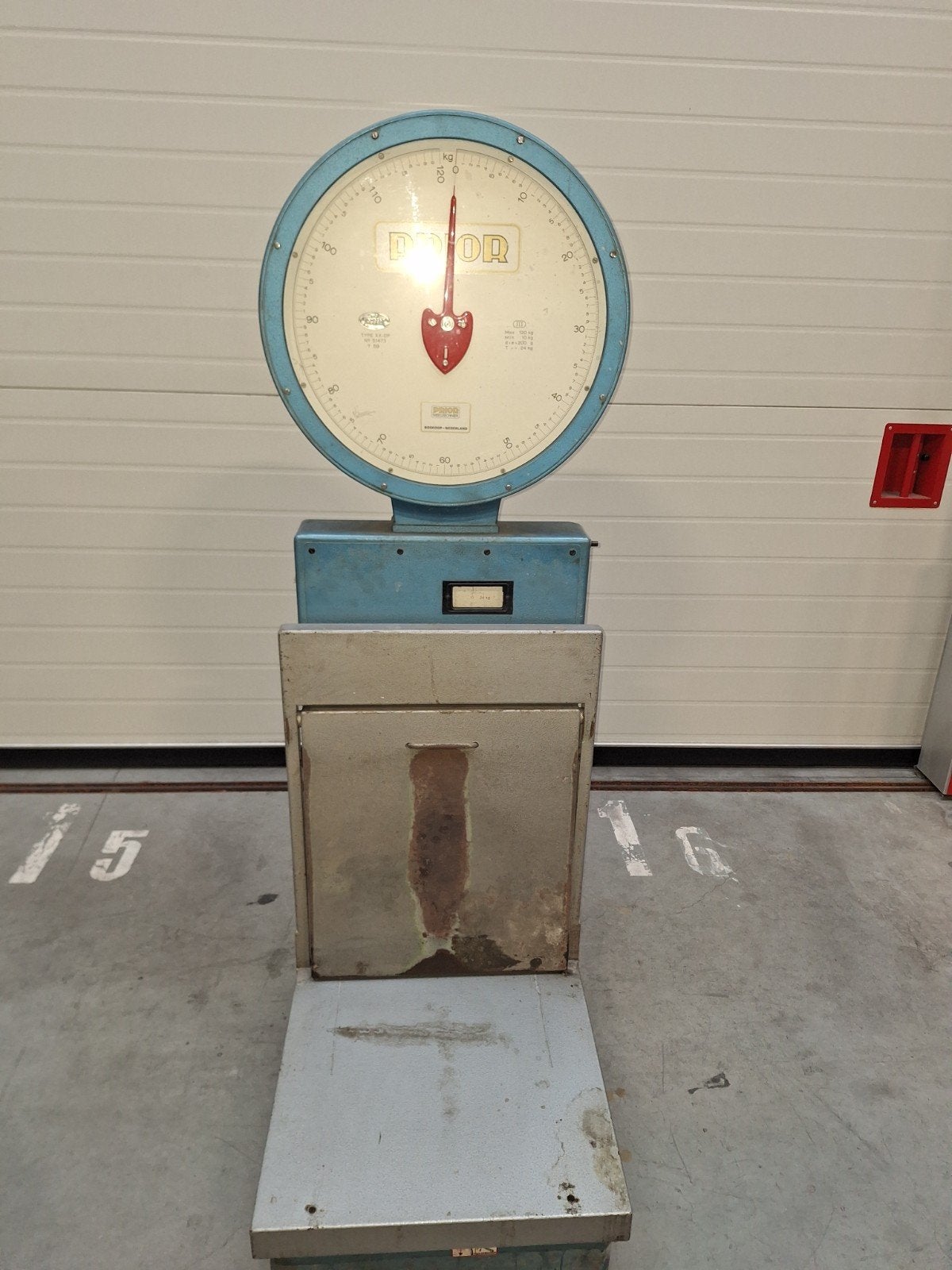 PRIOR Vloerweegschaal - Max 120 kg - Vintage, Ophalen, Vloerweegschaal