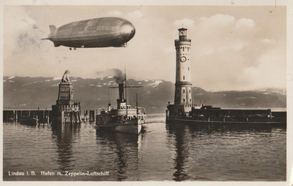 Zeppelin - luchtschip, Verzenden, Gelopen, Voertuig