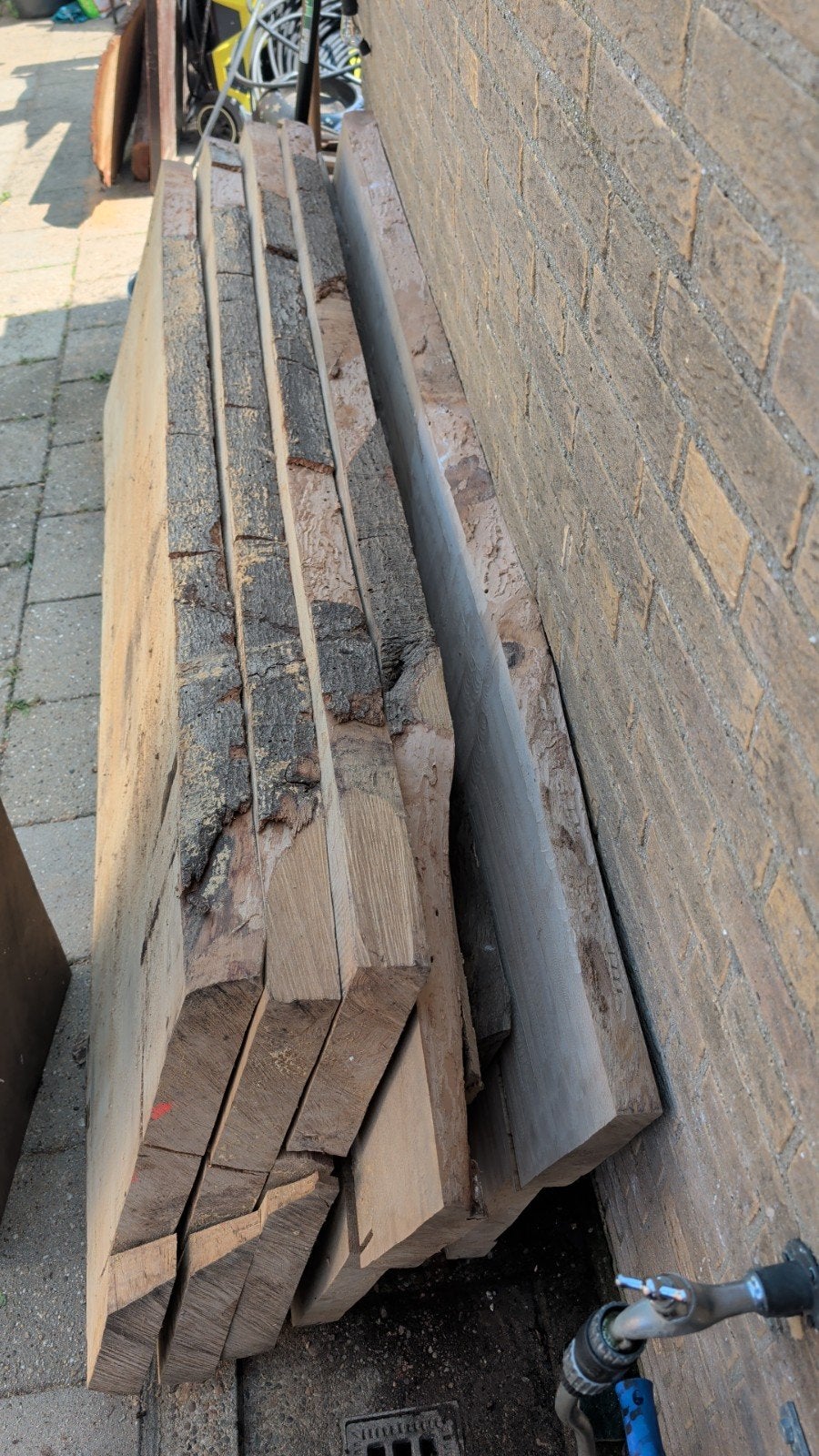 Eikenhouten planken - Diverse afmetingen epoxy tafel, Ophalen, Gebruikt, 200 tot 250 cm, Plank