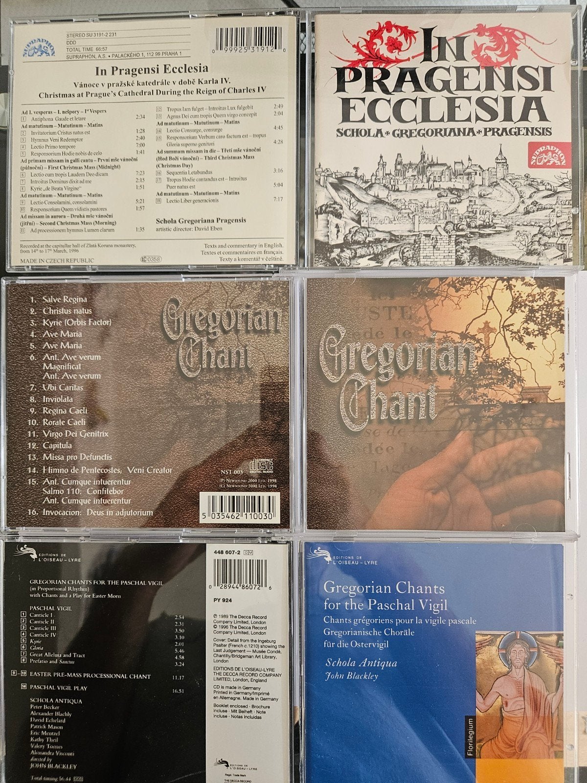 12 Gregoriaanse gezangen CD's - Topconditie, Cd's en Dvd's, Ophalen of Verzenden, Zo goed als nieuw, Vocaal