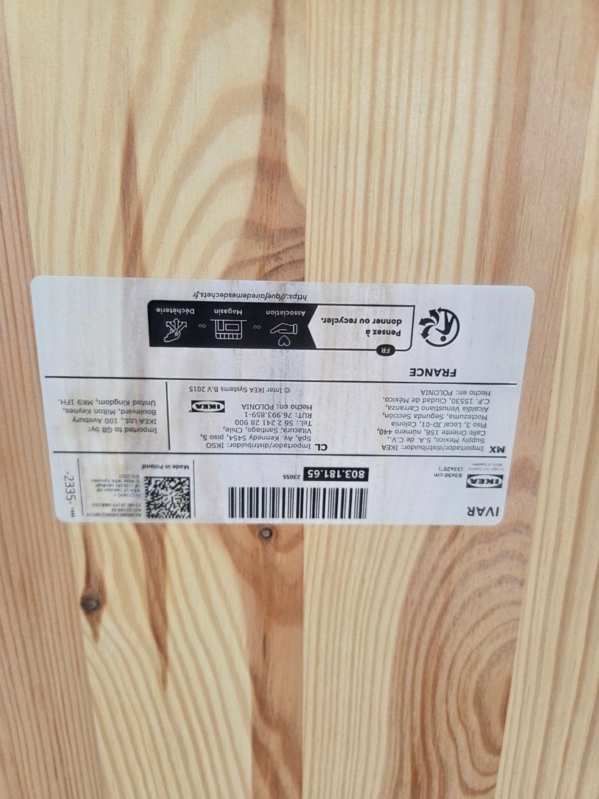 4x IKEA IVAR plank 80x50 cm, Ophalen, Nieuw