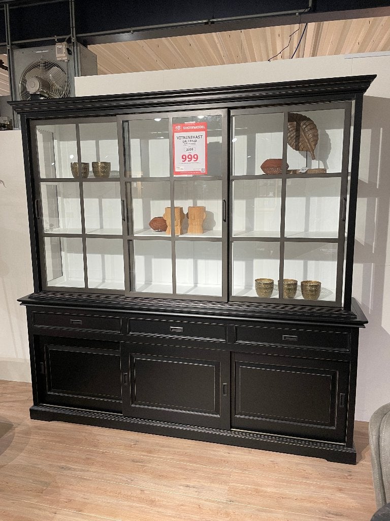 Showmodel Vitrinekast Galleria, Ophalen, 200 cm of meer, Met lade(s), Zo goed als nieuw