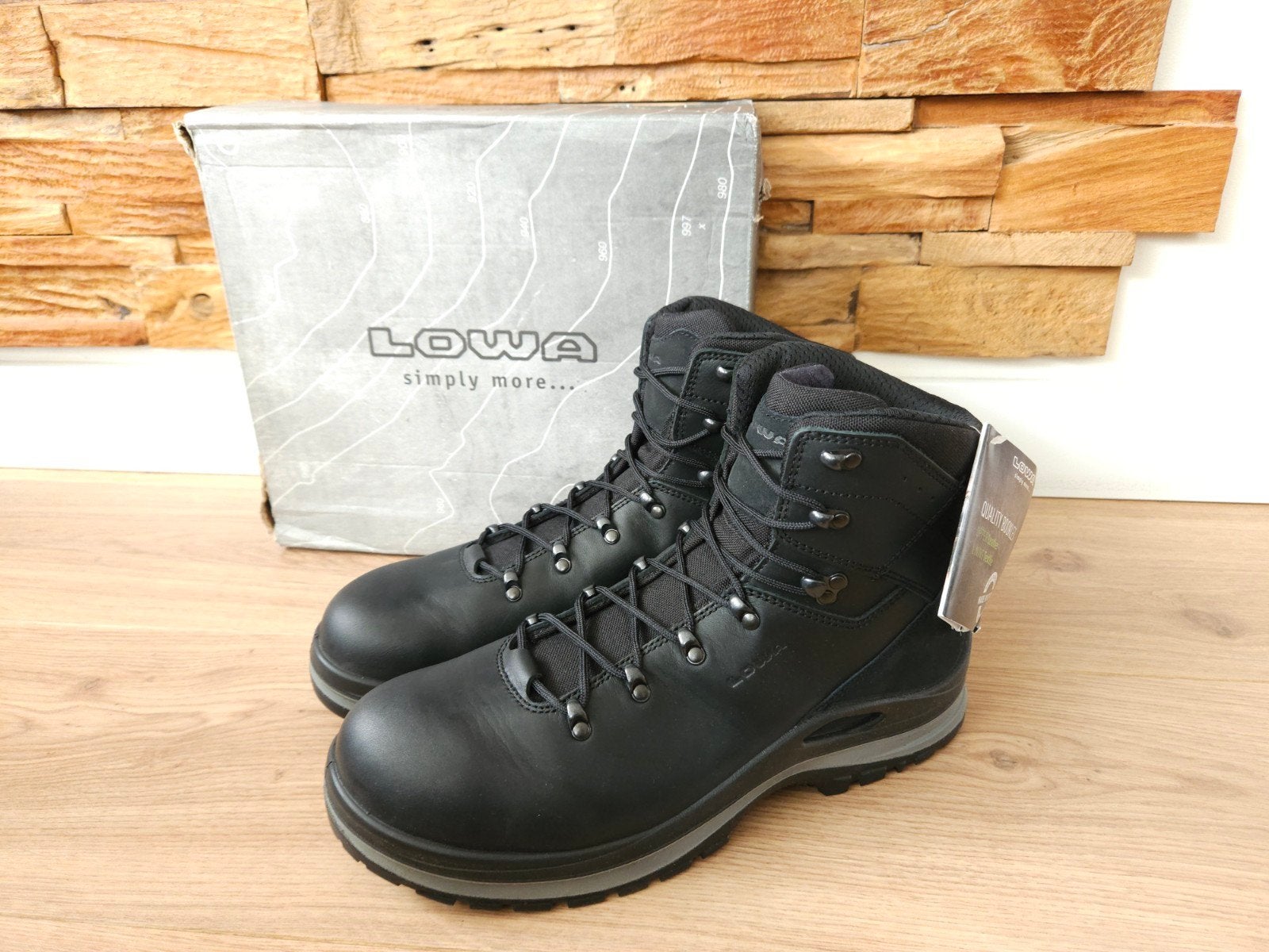 Lowa NIEUW! Leandro Work II Mid maat 47 (UK 12) werkschoenen, Lowa, Zwart, Nieuw, Ophalen of Verzenden