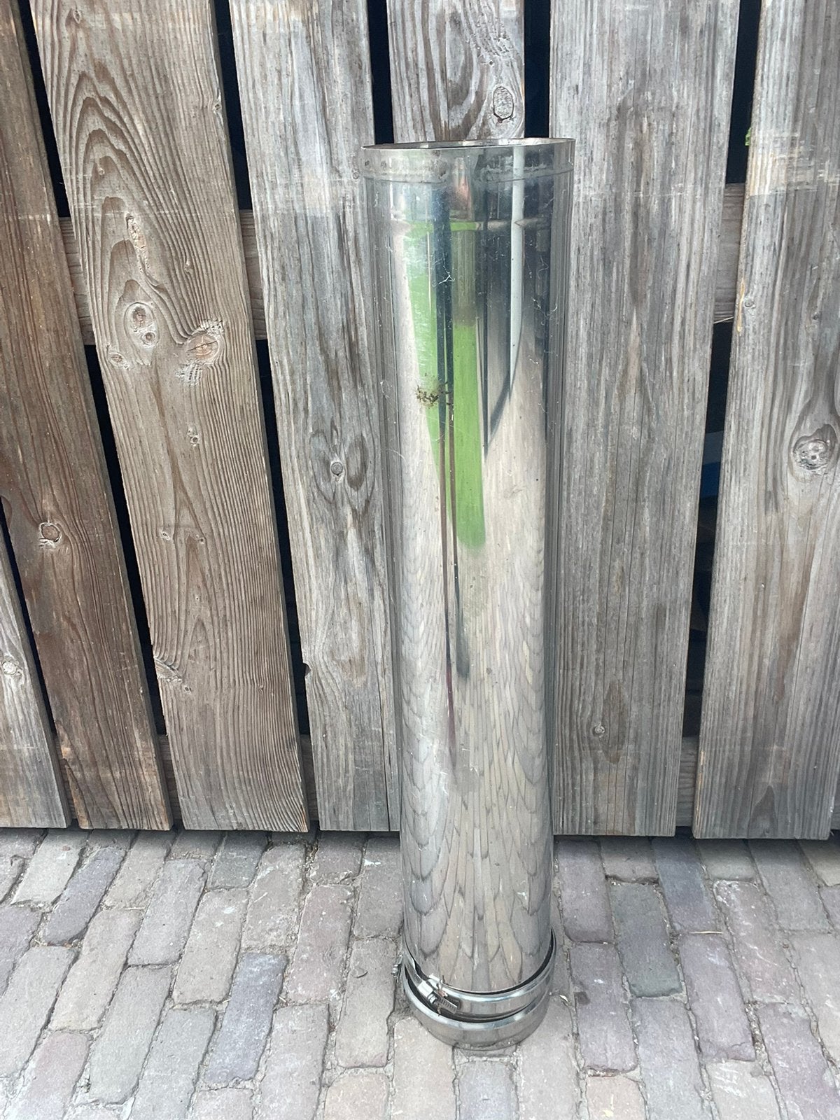 Dubbelwandige kachelpijp 125mm, Ophalen of Verzenden, Hout, Inbouw, Houtkachel
