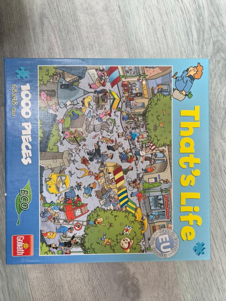 Puzzel Goliath, Hobby en Vrije tijd, Ophalen of Verzenden, 500 t/m 1500 stukjes, Zo goed als nieuw