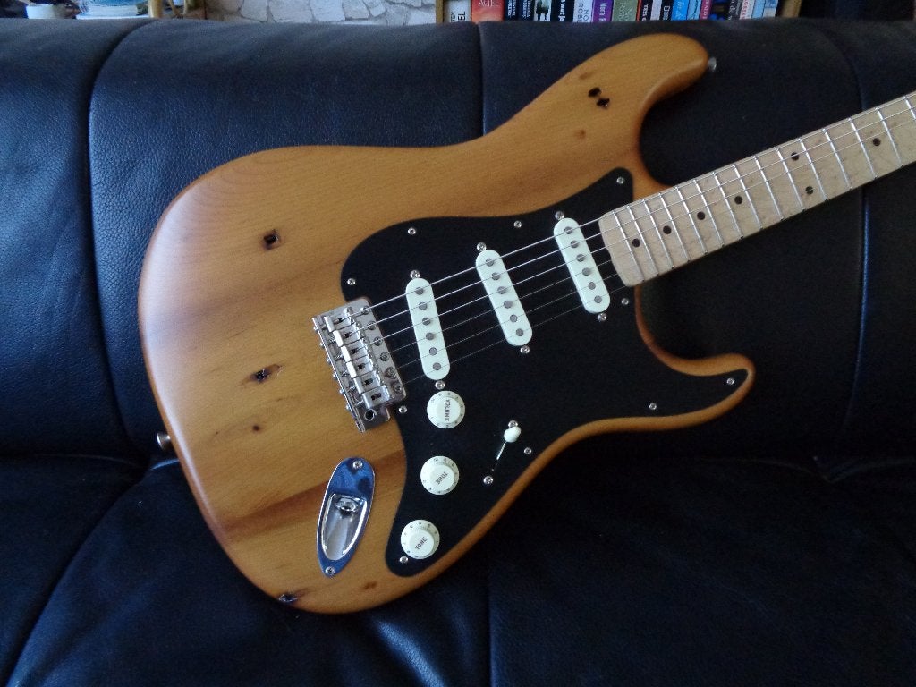 Fender American vintage 59 stratocaster, knotty pine, USA, Ophalen, Zo goed als nieuw, Solid body, Fender