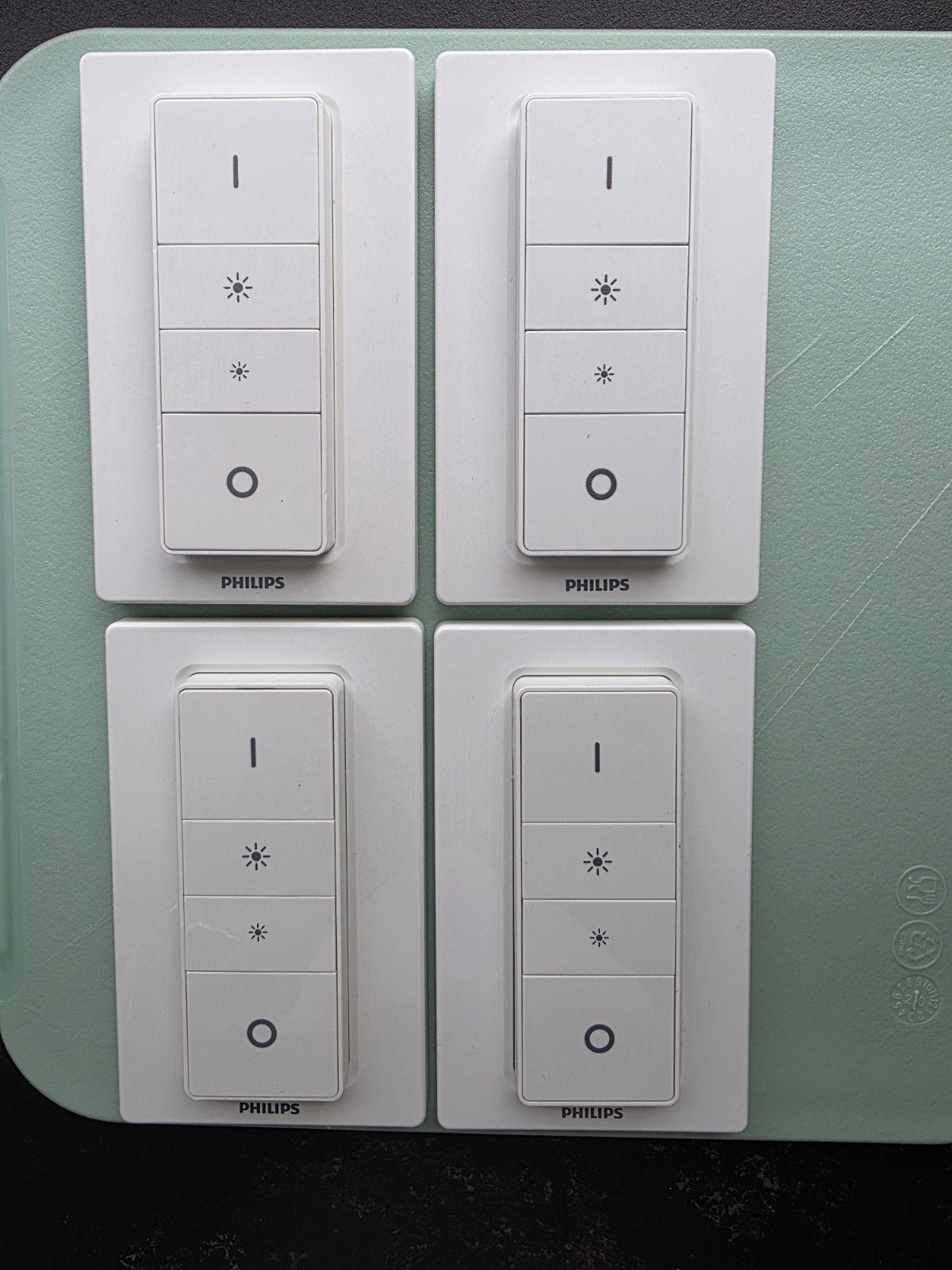 Philips Hue White Draadloze Dimmer Switch - 2 stuks, Wit, Ophalen of Verzenden, Smart home compatibel, Philips Hue