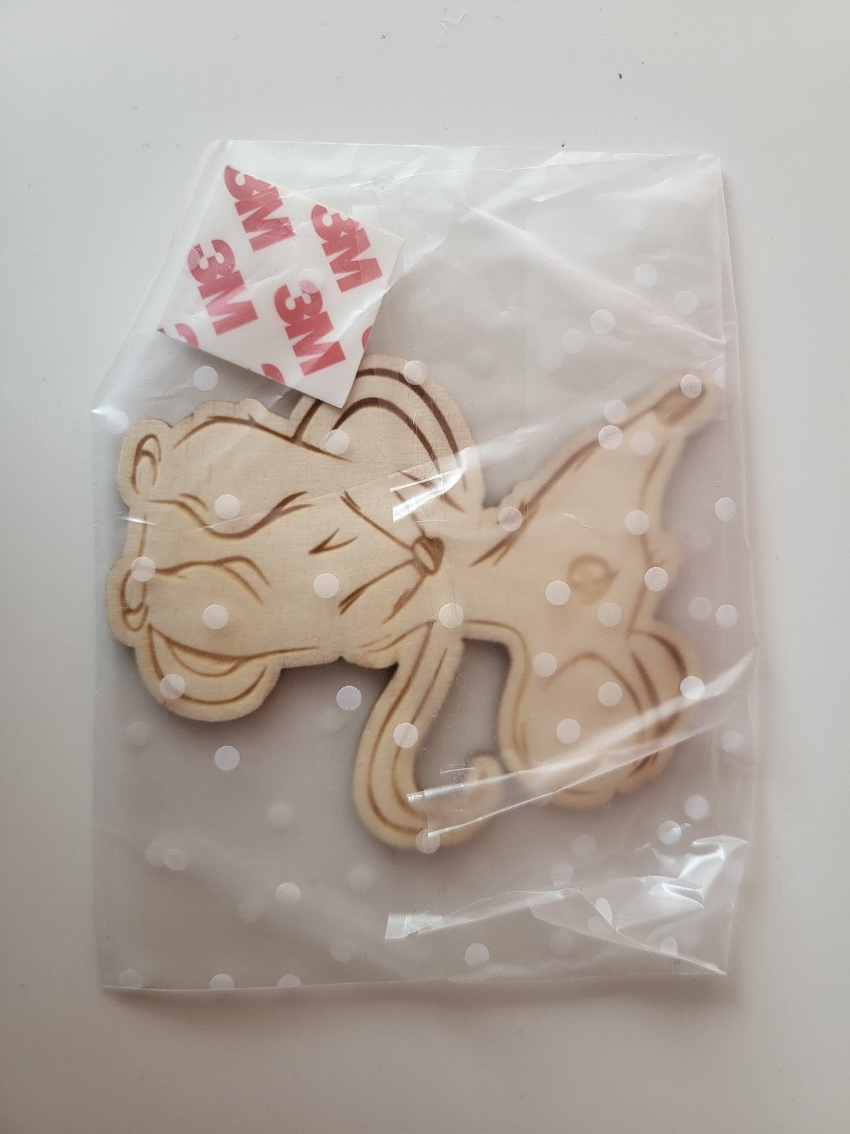 Houten muis muurdecoratie - Mikki Joan - Nieuw, Beige, Nieuw, Ophalen of Verzenden, Wanddecoratie