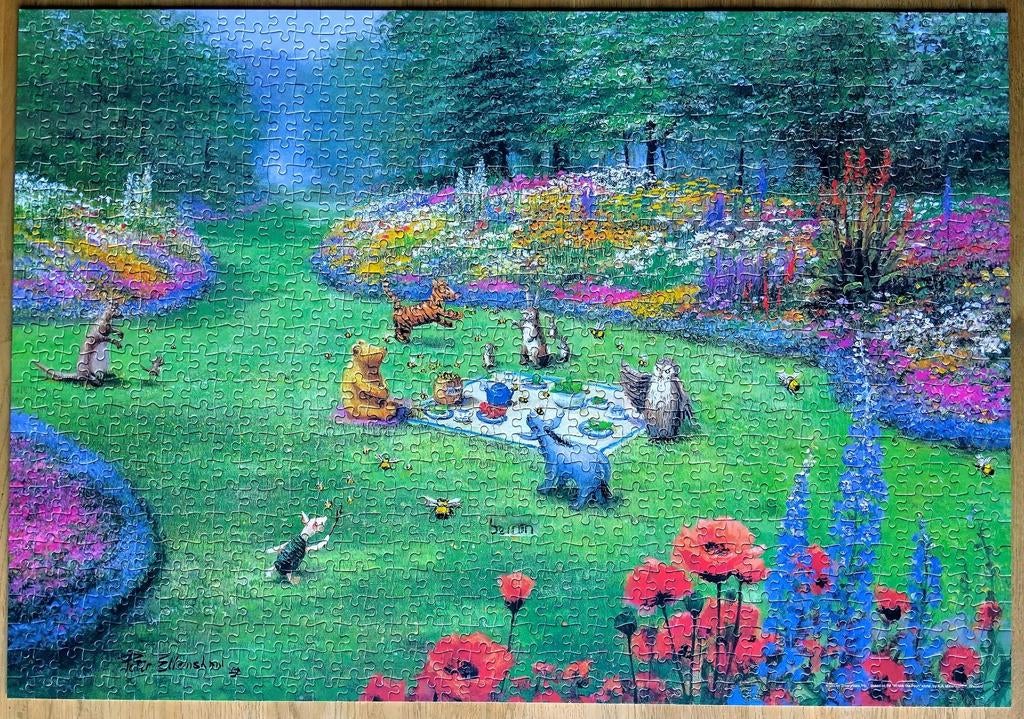 Disney puzzel Tenyo, Ophalen of Verzenden, 500 t/m 1500 stukjes, Zo goed als nieuw, Legpuzzel