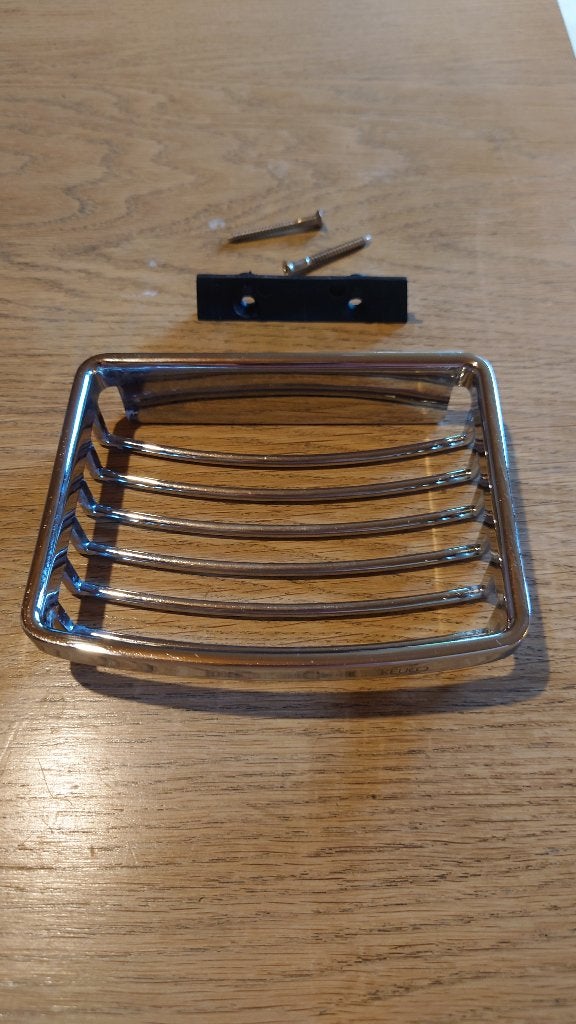 Keuco zeepbakje met houder, chroom 24941010000, Gebruikt, Overige kleuren, Overige merken, Zeepdispenser/zeepbakje