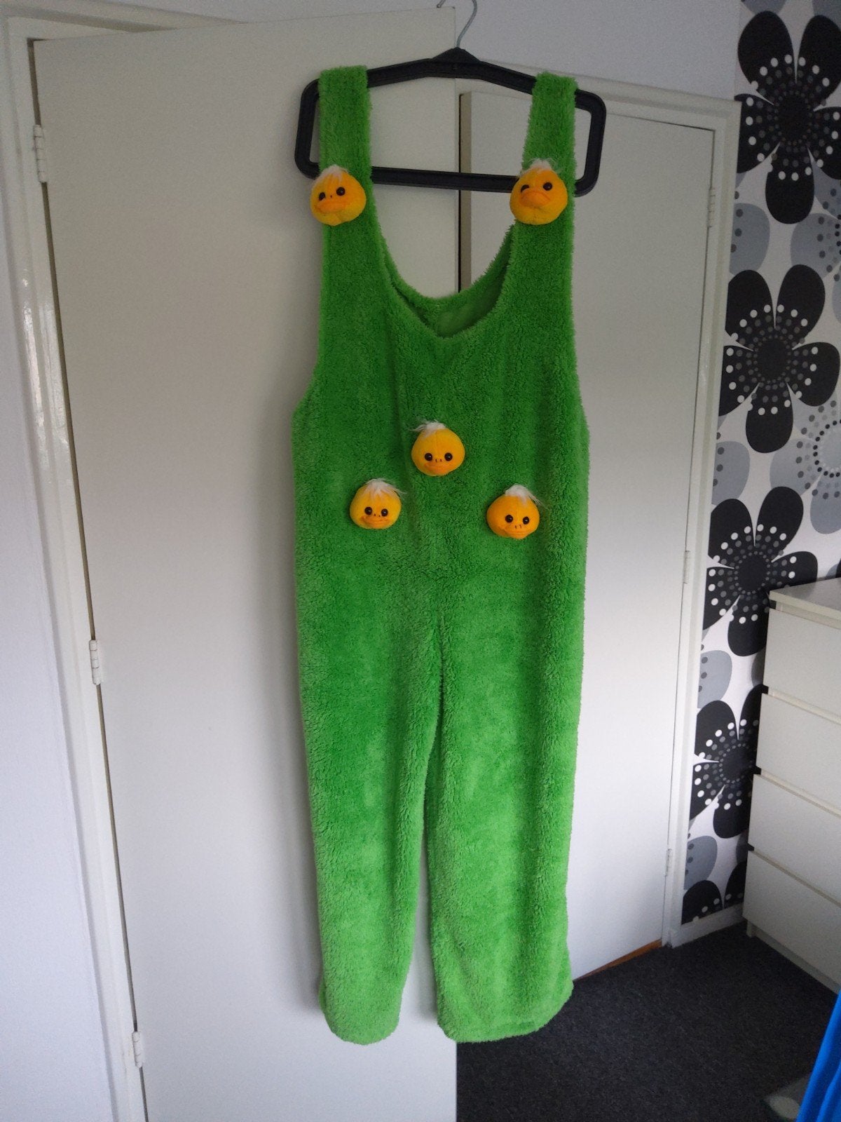 Groen kuiken kostuum met accessoires, Ophalen of Verzenden