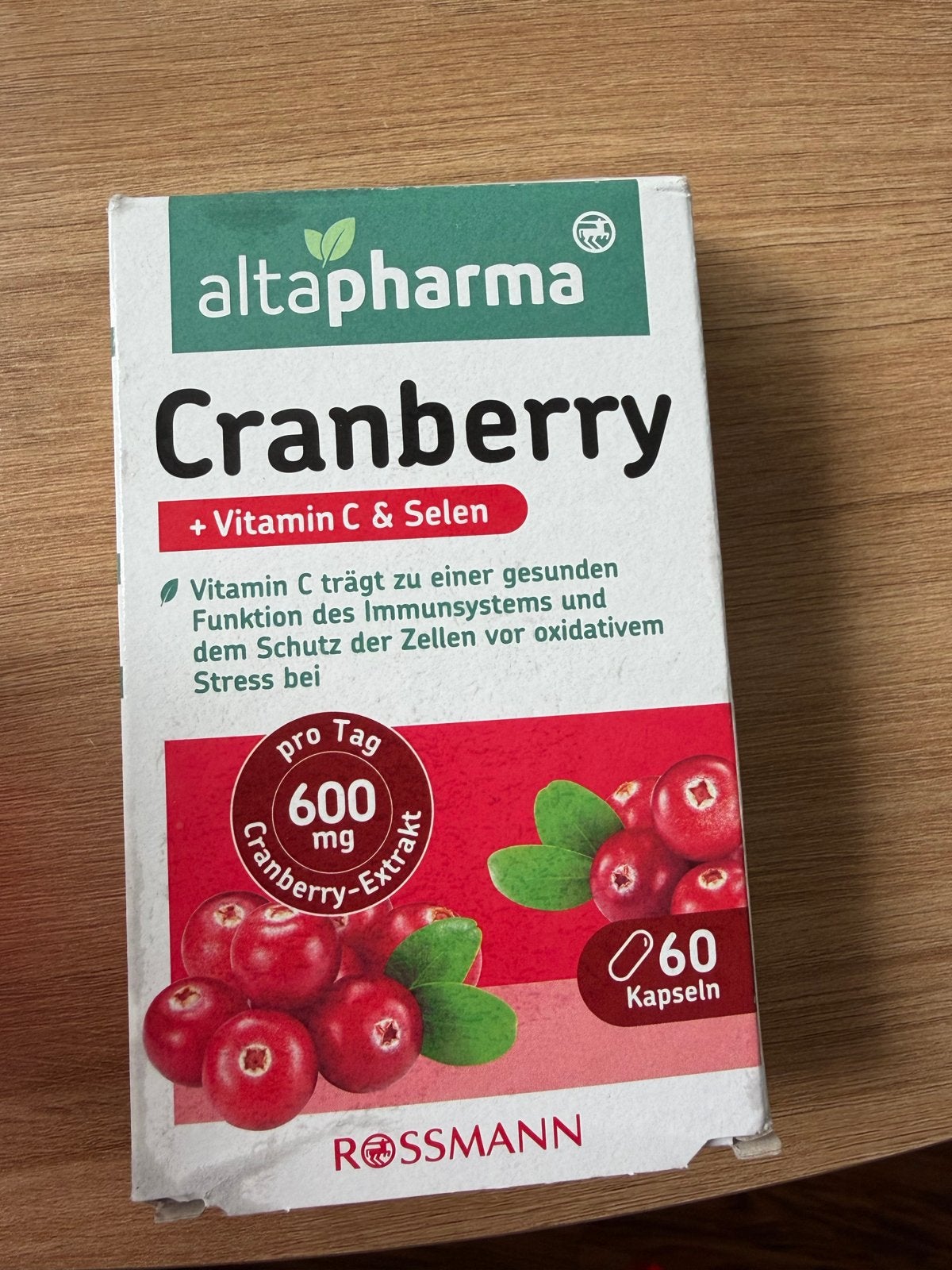 Altapharma Cranberry + Vitamine C & Seleen - 60 capsules, Ophalen of Verzenden, Zo goed als nieuw, Poeder of Drank