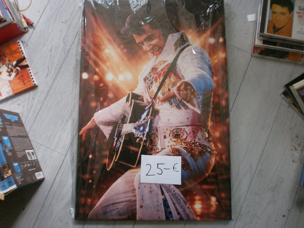 3 x elvis canvas poster met houten lijst 40 x 60 cm, Rechthoekig Staand, Nieuw, Ophalen of Verzenden, A1 t/m A3