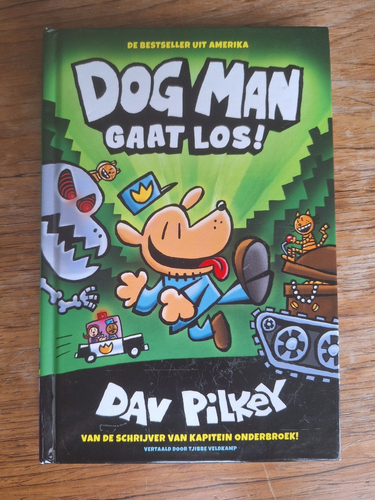Dav Pilkey - Dog Man gaat los!, Fictie algemeen, Ophalen of Verzenden, Zo goed als nieuw, Dav Pilkey
