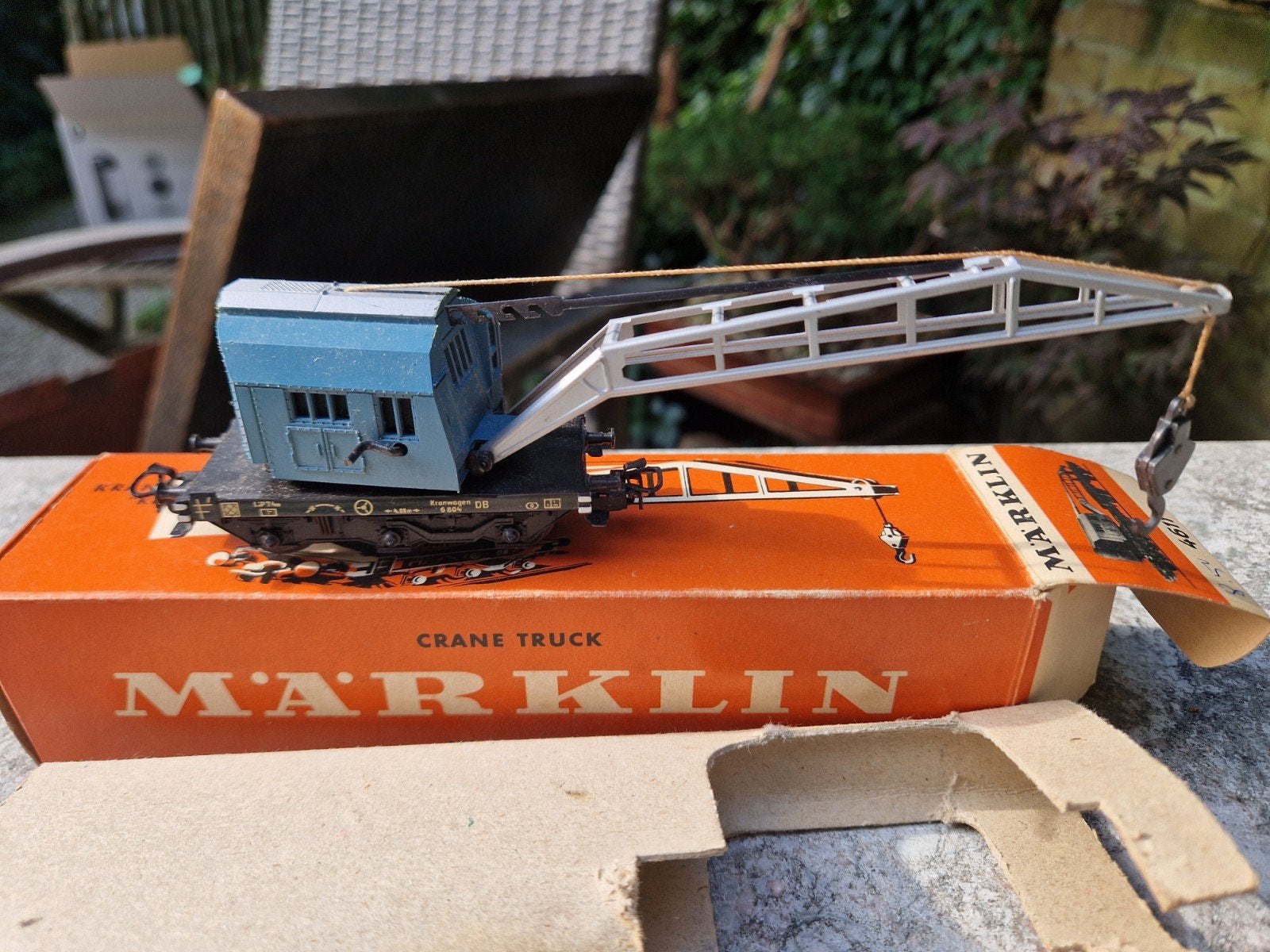 marklin 4611 crane truck zeer nette staat compleet, Ophalen, Wisselstroom, Wagon, Zo goed als nieuw