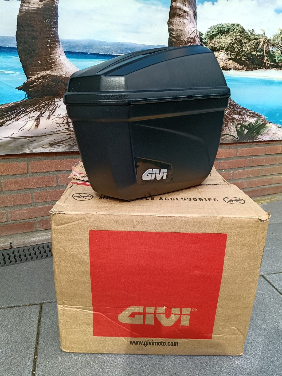 Givi E22 Set Motor Zijkoffers Zwart Monokey ZGAN!, Motoren, Ophalen of Verzenden, Zo goed als nieuw