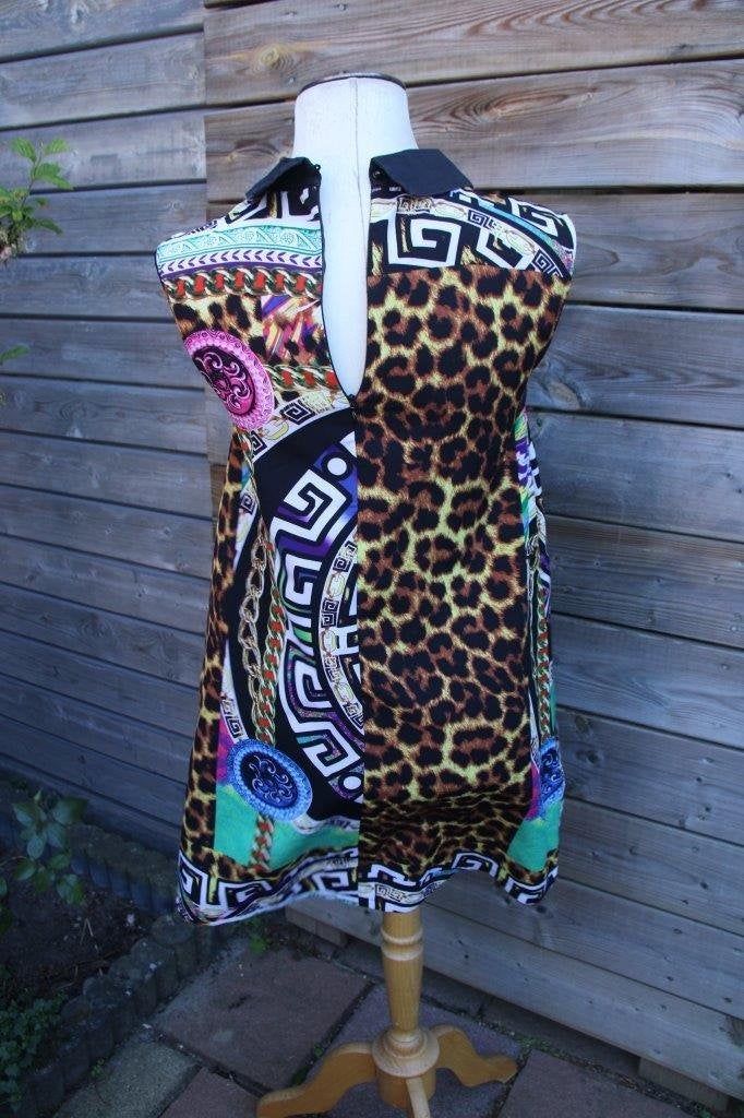 Jurk gekleurd Oeuvre mt 14 (S) Vaste prijs AANBIEDING, Kleding | Dames, Overige kleuren, Ophalen of Verzenden, Zo goed als nieuw