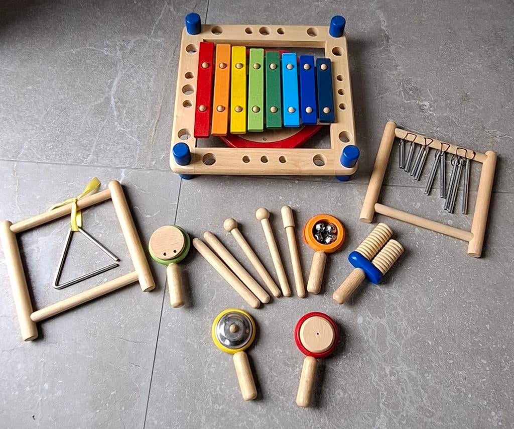 Muziekcentrum I'm Toy - Houten Speelgoed met 9 Instrumenten, Kinderen en Baby's, Speelgoed | Houten speelgoed, Ophalen, Gebruikt