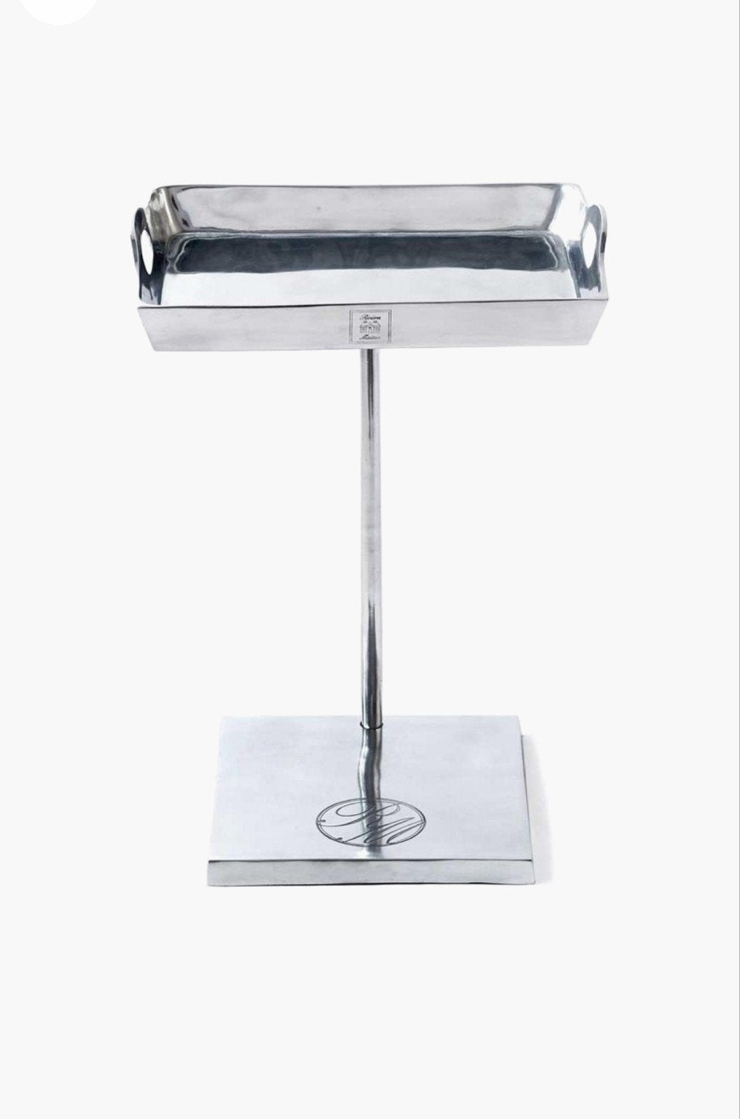 Rivièra Maison Checkers Sofa Table bijzettafel Aluminium, Huis en Inrichting, Tafels | Bijzettafels, Gebruikt, Rechthoekig, 45 tot 60 cm